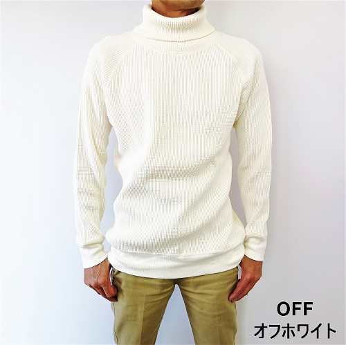 ヘルスニット Health knit スーパーヘビーワッフル タートルネック T